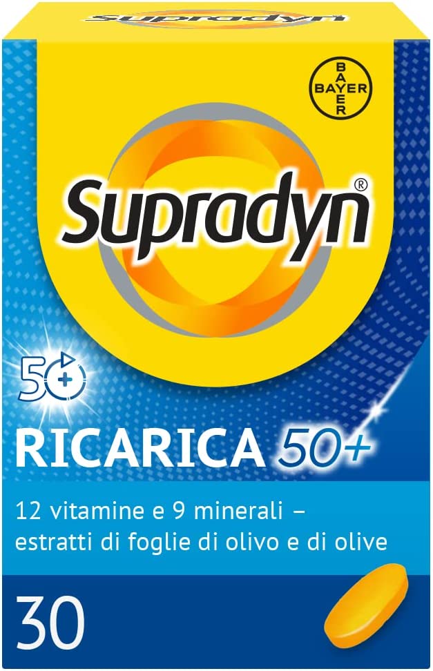 Supradyn Vitamine e Minerali Ricarica 50+ Over 50 Integratore 30 Compresse